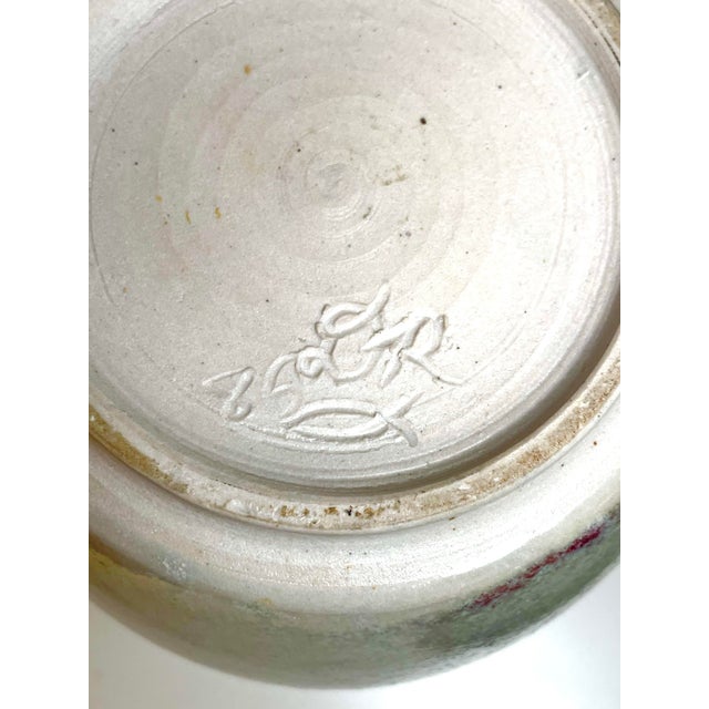 1980s 1980s Signed Studio Pottery Vase With Sang De Boeuf Flambé For Sale - Image 5 of 8
