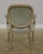 Pair French Painted Finish Medallion Back Armchairs For Sale - Image 4 of 13