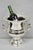 Vintage Regency Style Silver Plated Trophy Cup Urn Champagne Chiller Ice Bucket Engraved "45 Years of Service, Karl...