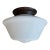 Circa 1920’s Schoolhouse-Style Flushmount Ceiling Light Fixture For Sale