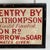 English Antique Wood Hand Painted Trade Sign in Bright Red Advertising Carpentry With Surprise Verso For Sale - Image 3 of 9