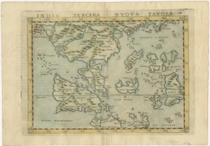 Antique Map of South East Asia, 1574