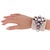 Emilio Pucci designed this adorable massive resin baroque bracelet bangle. The chunky cuff is made of pale pink resin...