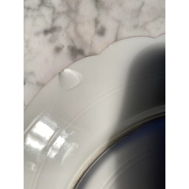 Ceramic Mid 19th Century Neoclassical Handpainted Napoleon Severes Chateau Des Tuileries France Plate For Sale - Image 7 of 8