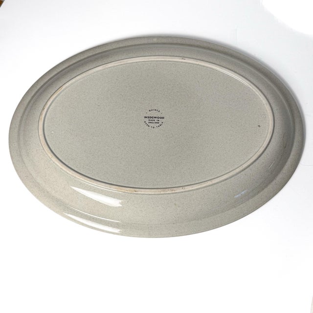 English Vintage Wedgwood Quince Large Oval Serving Platters, Pair For Sale - Image 3 of 6