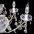Metal Crystal & Gilt Bronze 15-Light Chandelier C1940 For Sale - Image 7 of 10
