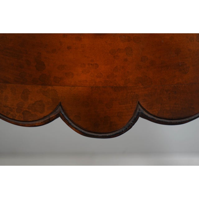 Baker Milling Road Continental Serpentine Console Table For Sale - Image 9 of 18