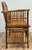 Wood Vintage Scorched Bamboo Settee Bench For Sale - Image 7 of 9
