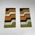 Textile Modern Italian Rectangular Rugs with Wavy Decorations in Green and Orange, 1970s, Set of 2 For Sale - Image 7 of 18