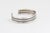Contemporary Tahe Navajo Native American Sterling Silver Cuff Bracelet For Sale - Image 3 of 11