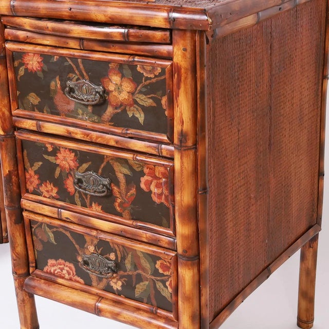Late 19th Century English Bamboo Desk or Writing Table For Sale - Image 5 of 10