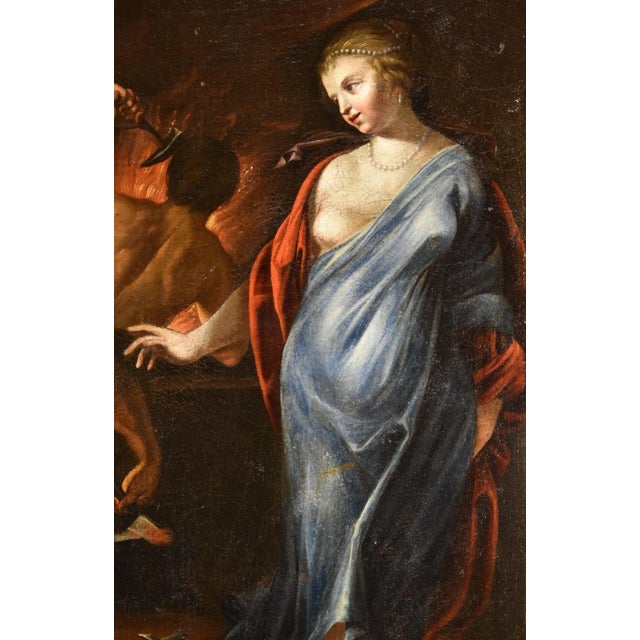 17th Century Workshop of Jacques Blanchard, Thetis Hephaestus, 1630, Oil on Panel, Framed For Sale - Image 5 of 16