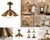 Add timeless charm to your home with this handmade brass flower flush mount ceiling light. Designed with a sculptural...