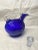 Cambridge Glass Company Vintage 1930s Cobalt Blue Glass Art Deco/Moderne Tilt Ball Decanter For Sale - Image 4 of 6