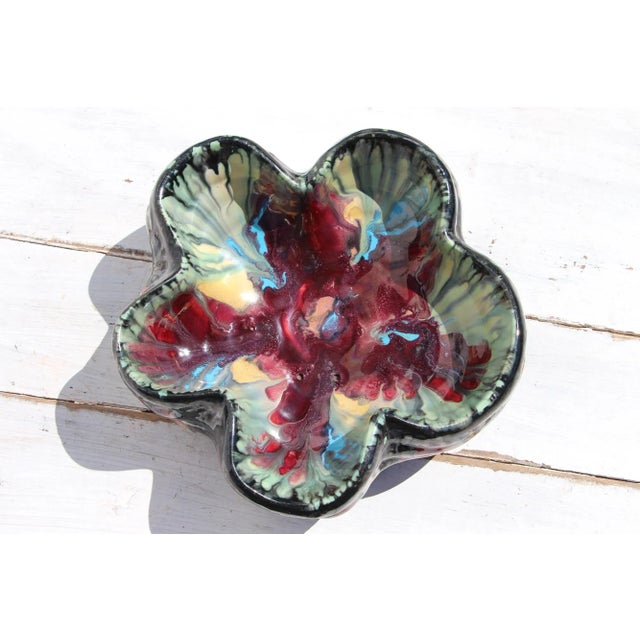 1930s French Art Deco Centerpiece Bowl, Glazed Earthenware, Studio Pottery For Sale - Image 13 of 13