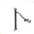 2020s Hand-Forged Wrought Iron Drop Pull & Door Knocker (Gold Patina) Medieval Swing Hardware For Sale - Image 5 of 6