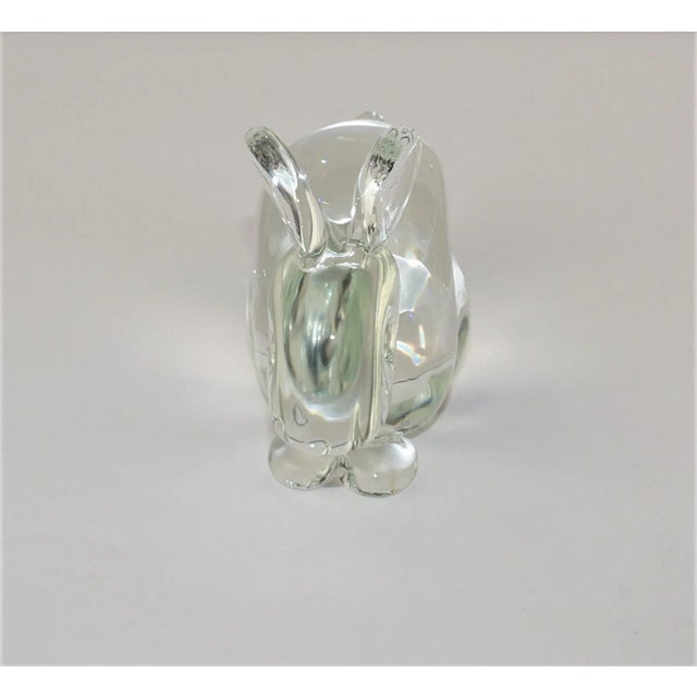 Vintage Signed Licio Zanetti Murano Glass Rabbit Figurine For Sale In San Francisco - Image 6 of 8