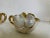 Early 20th Century Hollywood Regency Pearlescent and Gold Flower Shaped Sugar and Creamer Set For Sale - Image 5 of 8