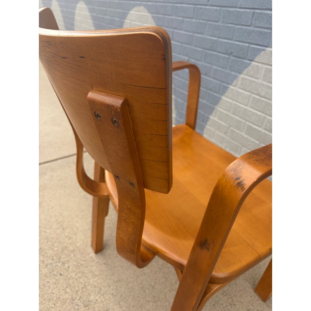 1960 Bentwood Side Chair Attributed to Thonet For Sale - Image 9 of 12