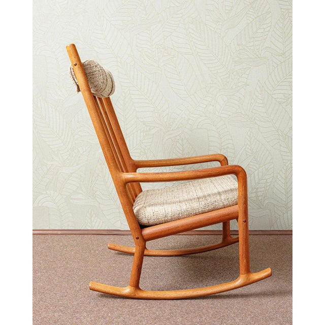 Rocking Chair by Hansa Olsena for Juul Kristensen, 1960s For Sale - Image 4 of 10