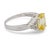 Contemporary 1950s Gia 3.90 Carat Ceylon No Heat Yellow Sapphire Diamond 10k White Gold Ring Size 8.75 For Sale - Image 3 of 7