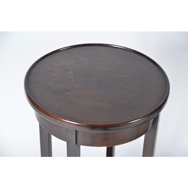 Antique English Mahogany Birch Wood Plant Stands, 1900s, Set of 2 For Sale - Image 9 of 14