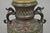 Antique Chinese Porcelain Enamel Bronze Oriental Cloisonne Champleve Table Lamp For Sale - Image 4 of 12