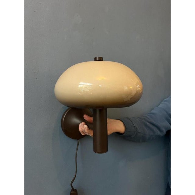 Vintage Space Age Mushroom Wall Sconce from Massive For Sale - Image 11 of 13