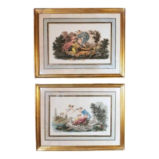 Mid 19th Century Nargeol Adrien Napoleon III Prints, Framed - a Pair For Sale