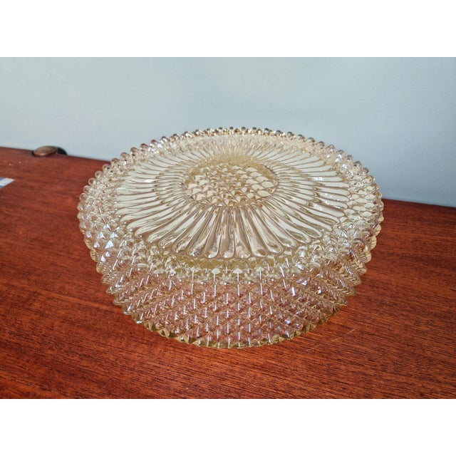 Amber Crystal and Gilt Metal Ceiling Light from Glashütte Limburg, 1970 For Sale - Image 17 of 17