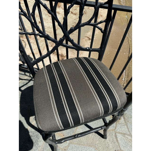 Metal Vintage Veneman of California Twig & Branch Patio Bar Stool For Sale - Image 7 of 12