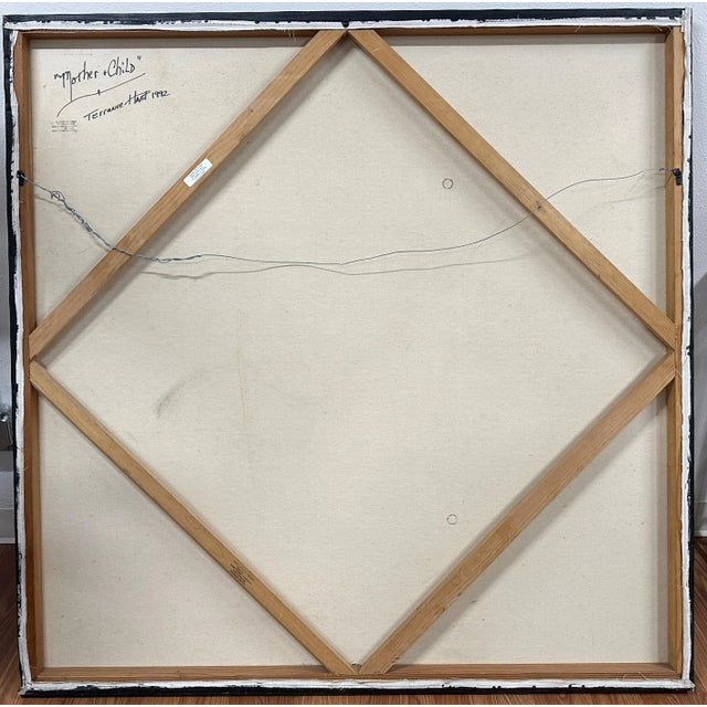 Striking Abstract by Terrance Hart 1992 "Mother & Child" For Sale - Image 10 of 12