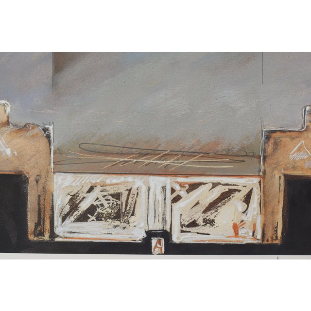 Abstract Composition, 1988, Mixed Media on Paper For Sale - Image 6 of 9