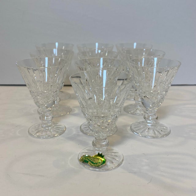 Transparent 1970s Waterford Tramore Cut Crystal Liqueur Cordials - Set of 10 For Sale - Image 8 of 11