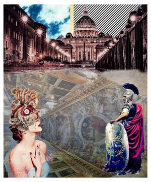 Chiara Santoro, Rome, Digital Collage, 2018