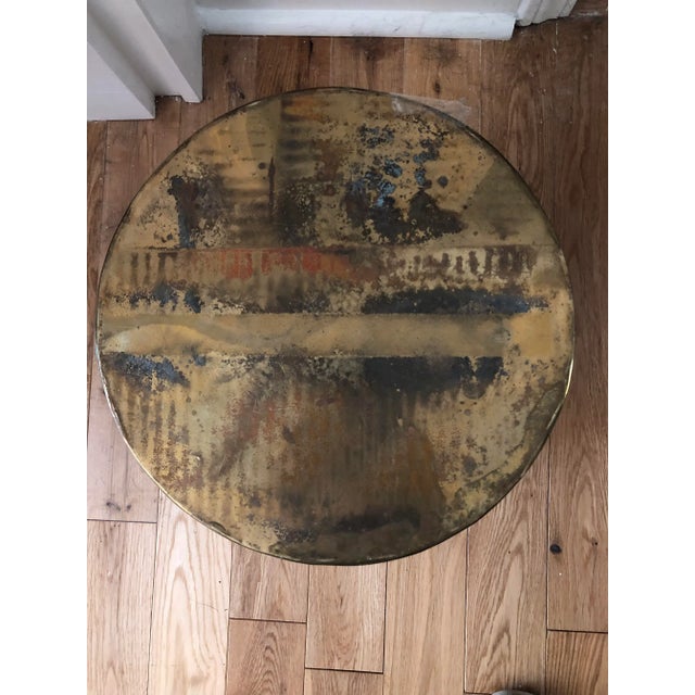 English Vintage Large Brass Planter With Lion Knocker Accents For Sale - Image 3 of 6