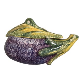 LastCHANCE!Italian Majolica Style Eggplant Tureen For Sale