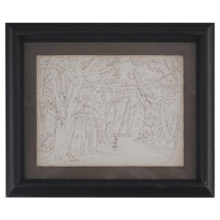 André Lhote, Walk in the Forest, Original Drawing For Sale