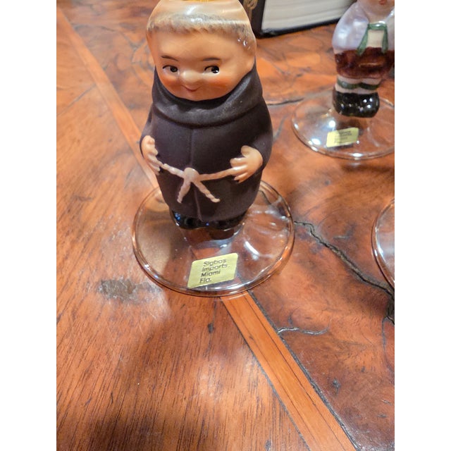 Ceramic Vintage German Figural Glasses For Sale - Image 7 of 13