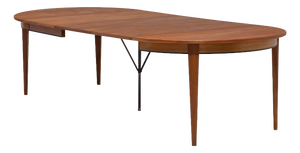 Model 55 Extendable Dining Table in Teak from Omann Jun, Denmark, 1960s
