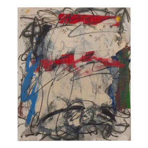 2000 Monoprint, by American Abstract Expressionist Michael Goldberg, Framed