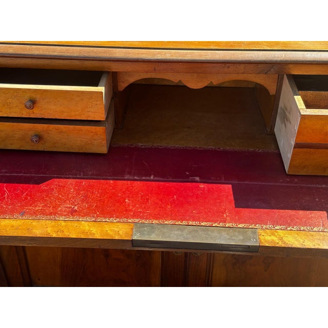Antique Louis-Philippe Drop-Front Secretaire Desk in Walnut, 1800s For Sale - Image 13 of 18
