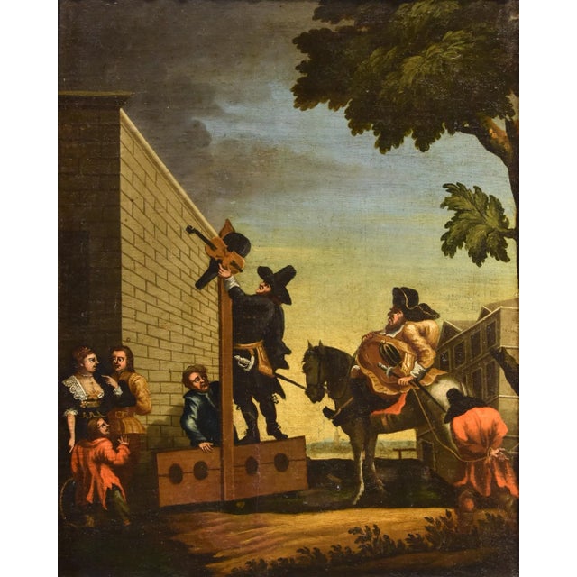 Samuel Butler Hogarth, Hudibras Triomphante, 1700s, Oil on Canvas For Sale - Image 6 of 13