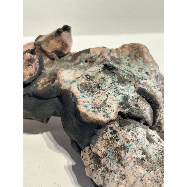Mid-Century Modern 1970s Raku Sculpture Body Chicago Artist Ruth Aizuss Migdal For Sale - Image 3 of 5