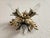 Vintage Florentine Floral Hand-Forged Silver-Plated 3-Light Flush Mount from Banci Firenze, Italy, Florence 1960s, Set of 5 For Sale - Image 4 of 18