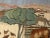 Vintage African Tapestry, Handwoven Wool, Village Life Scenes, Ivory & Blue, 4x5 For Sale - Image 9 of 10