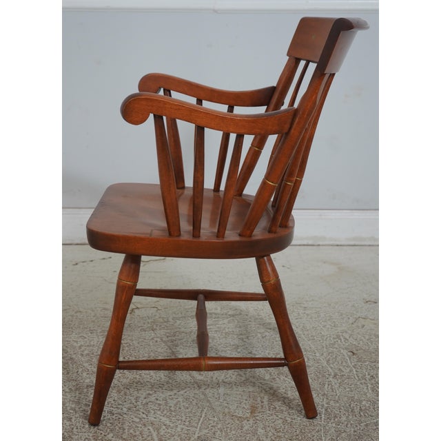 Traditional Nichols & Stone Hitchcock Style Armchair For Sale - Image 3 of 12
