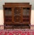 Antique English Jacobean Bookcase Bookshelf Cabinet Barley Twist Wavy Glass Oak For Sale - Image 12 of 18