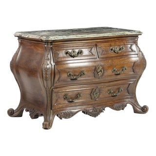 20th Century Portuguese Wooden Chest of Drawers For Sale
