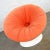 Mid 20th Century Space Age Mod Style Orange & White Fiberglass Ball Chair Style of Girasole Chair by Luciano Frigerio For Sale - Image 5 of 13